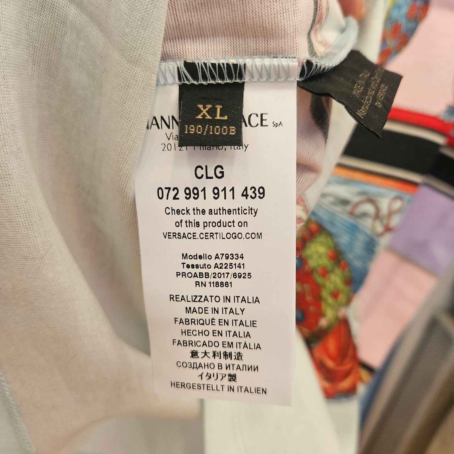 T shirt Versace tg Xl