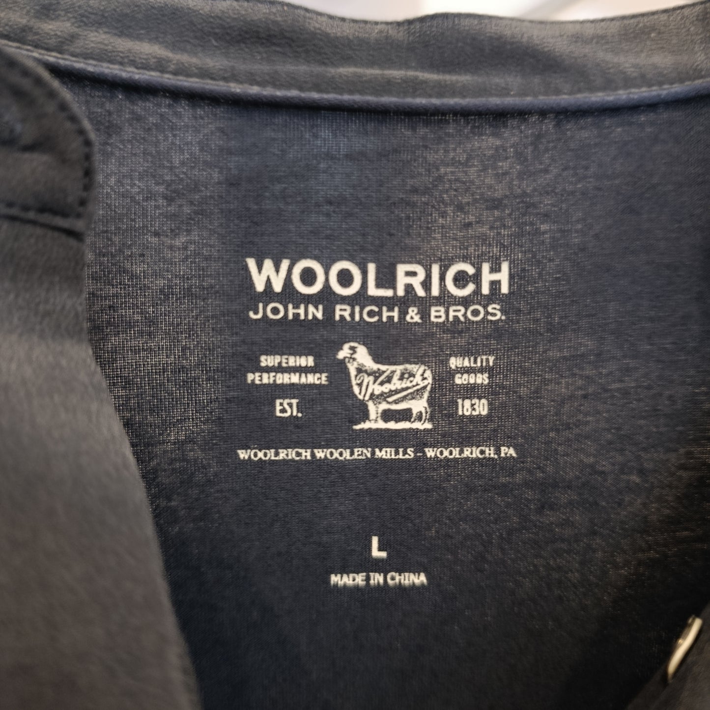 Camicia Woolrich tg L blu notte