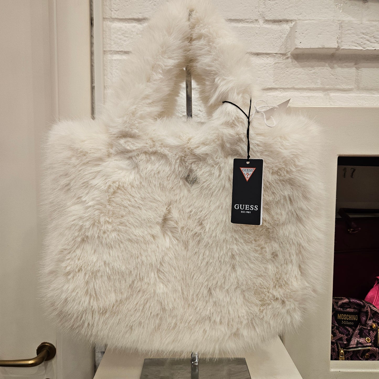 Borsa eco pelo Guess