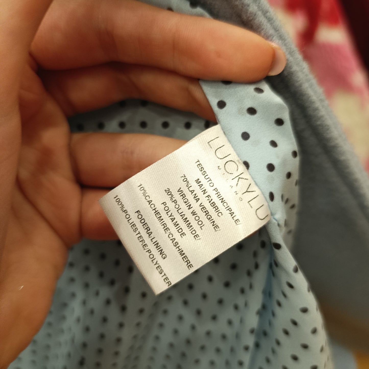 Cappotto luckylu tg 40/42 colorazione carta da zucchero