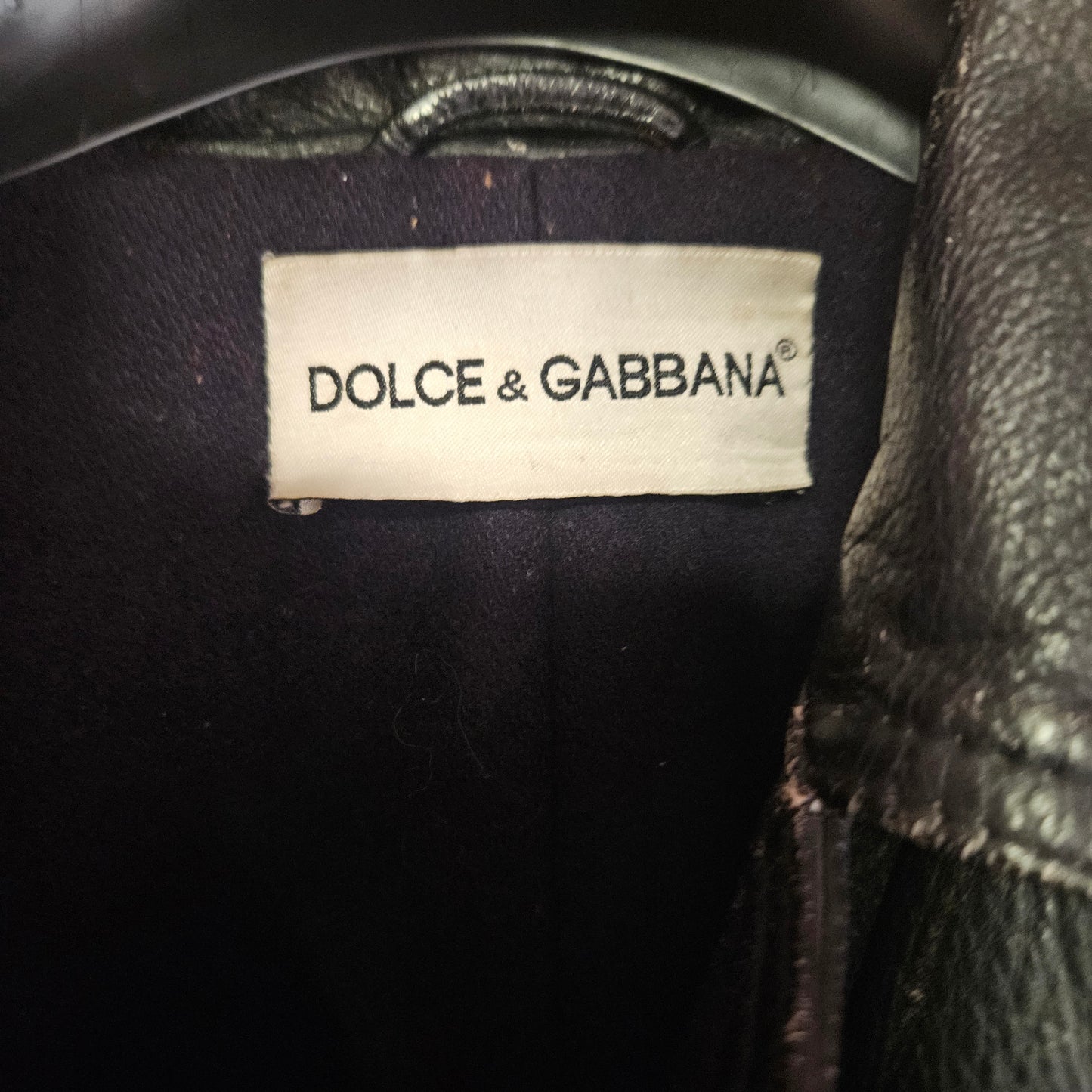 Giacca in pelle Dolce&Gabbana  tg 50