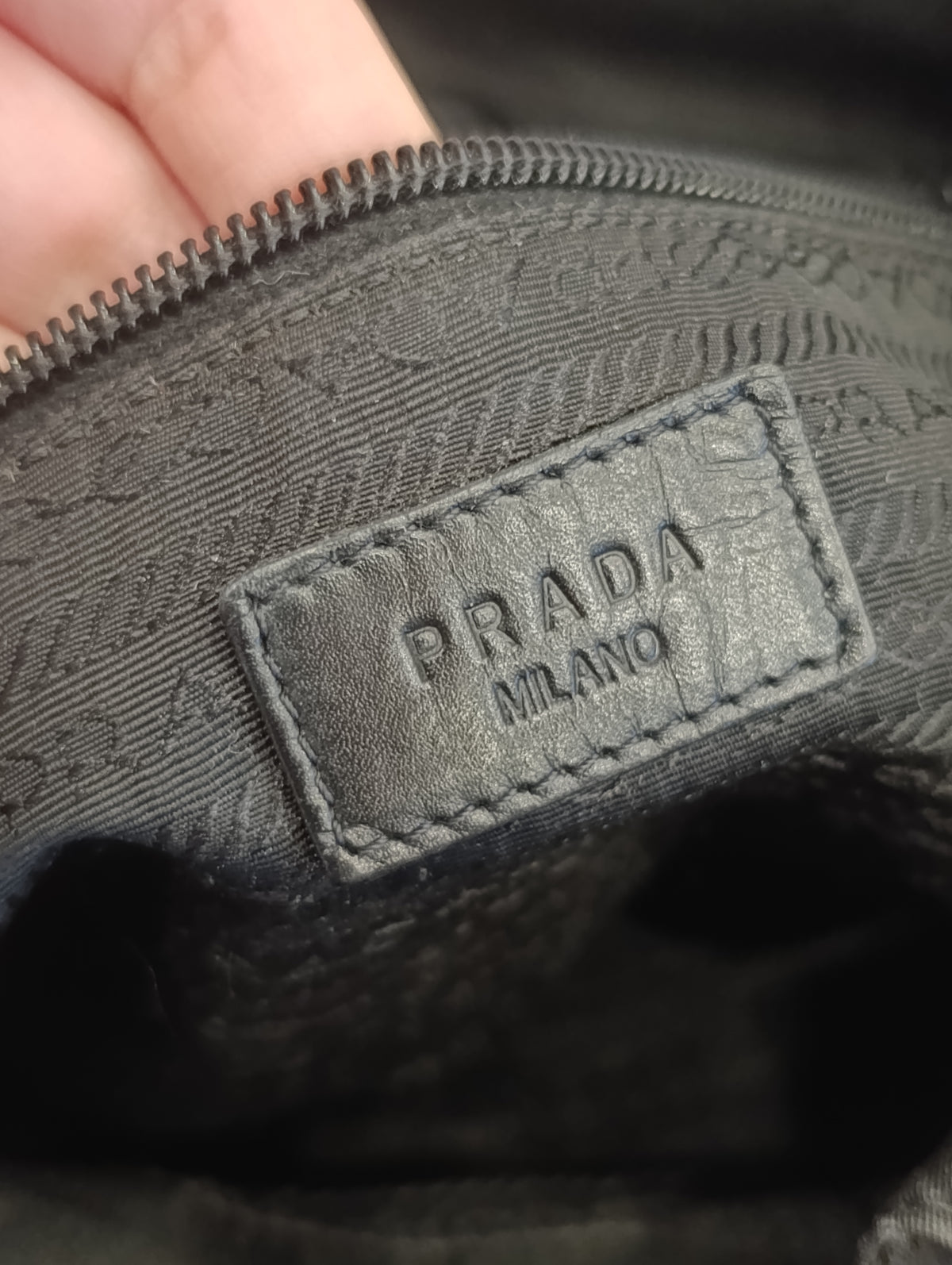 Borsa Prada nera nylon
