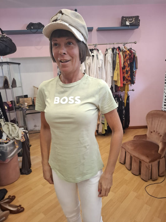 Maglia boss verde menta tg M