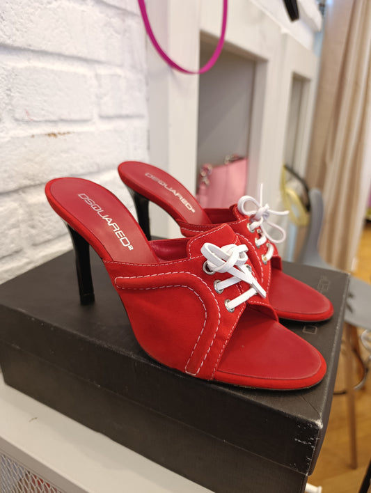 Tacchi dsquared2 n37 rosse