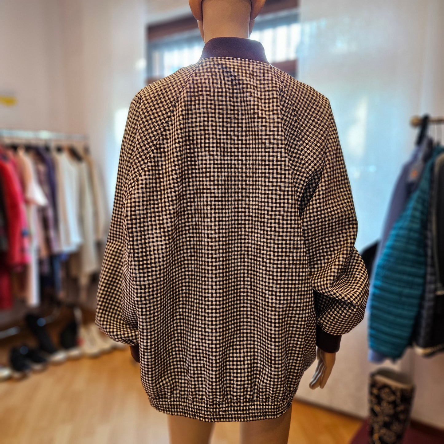 Giacca Miu Miu Gingham Check Blouson tg 40 over