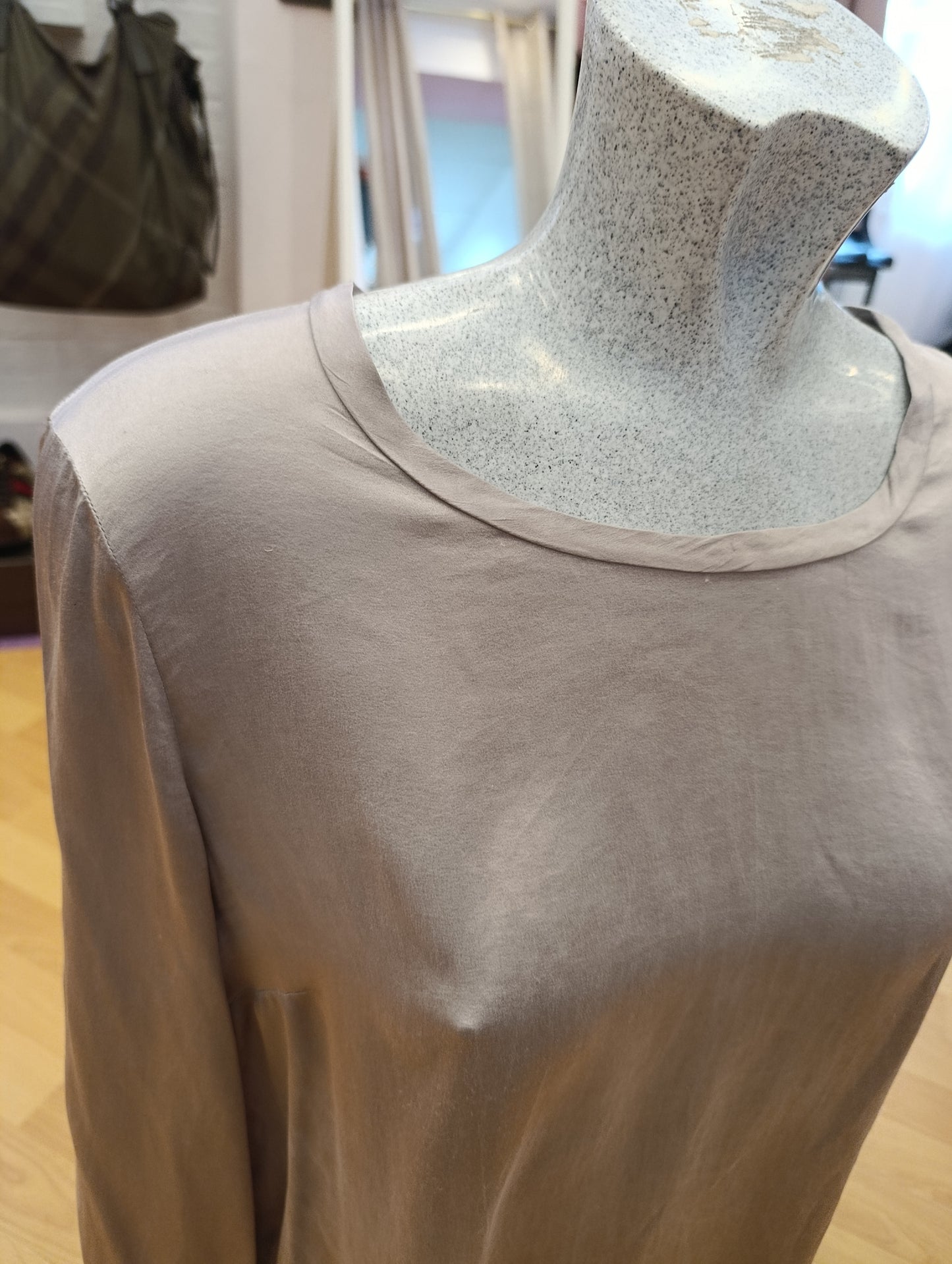Blusa maliparmi colorazione grigia tg 42