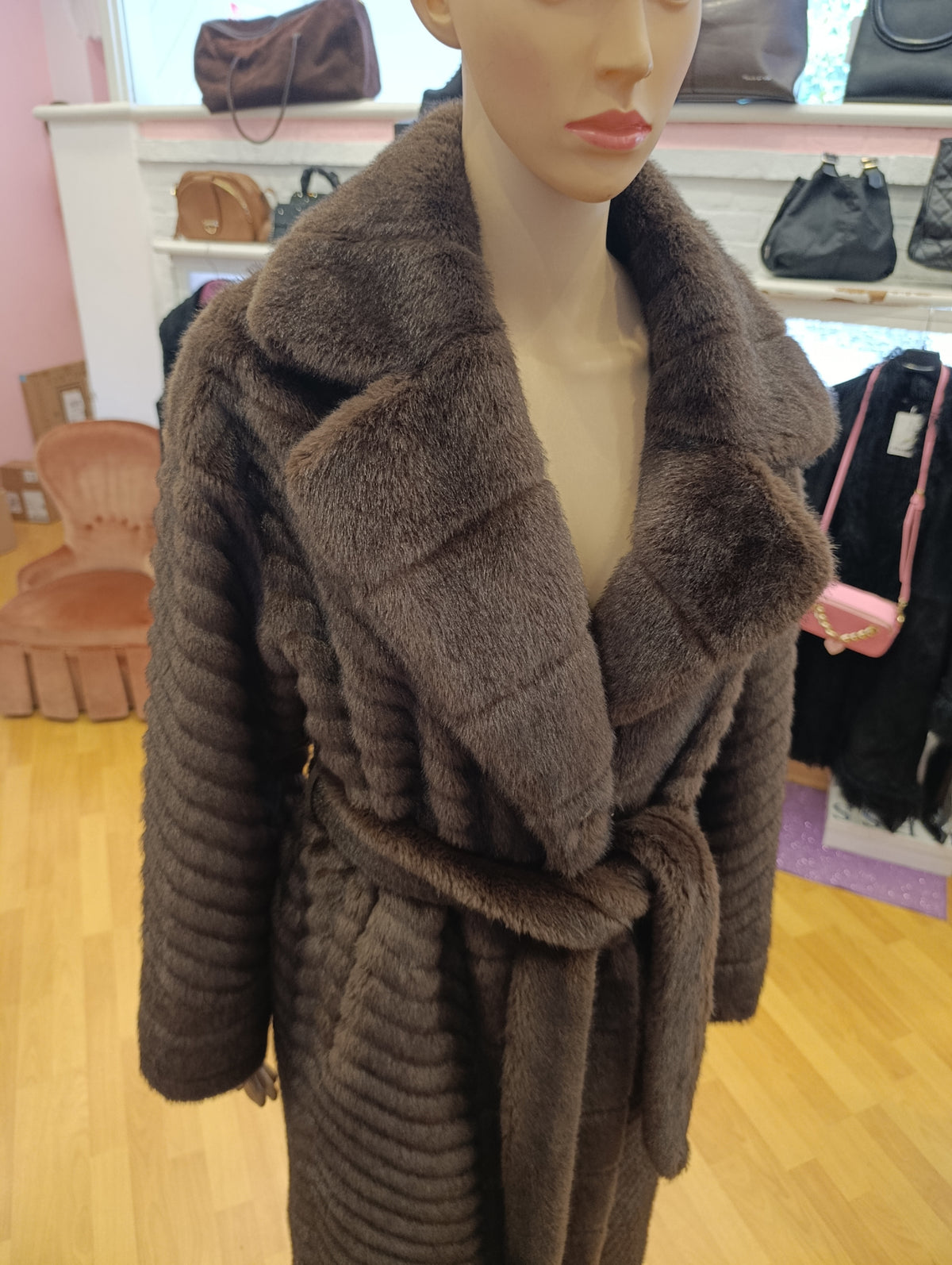 Cappotto di pelliccia sintetica tg M