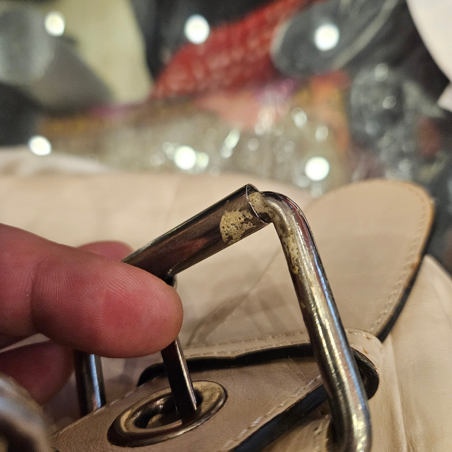 Borsa Chloé white avory