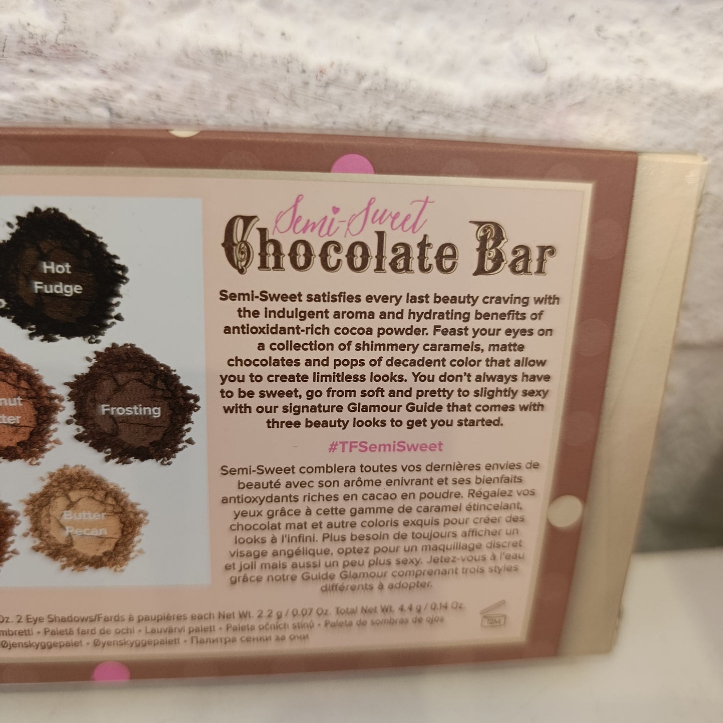 Palette too Faced semi-sweet chocolate bar