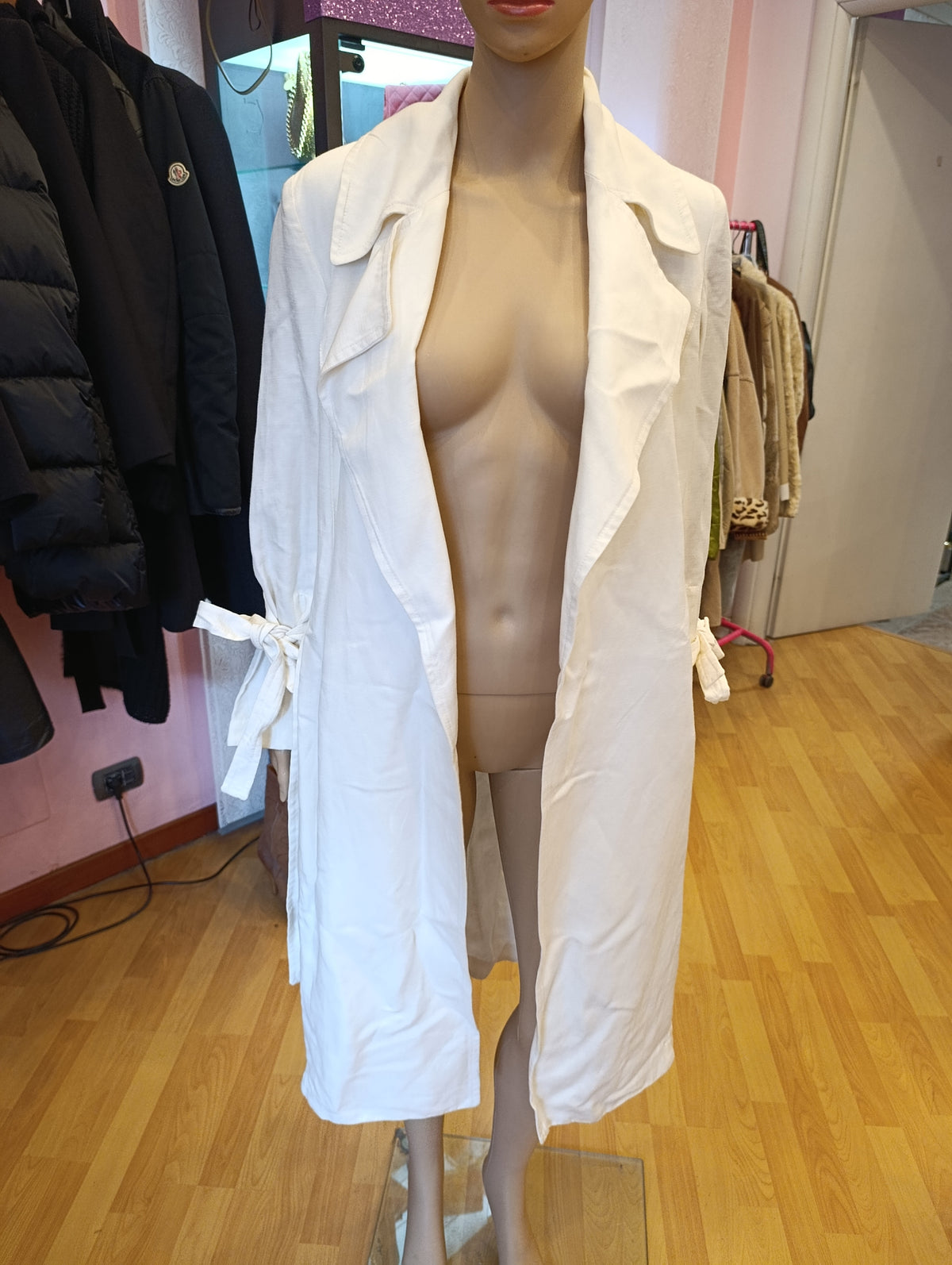 Trench bianco Max&Co tg 36 oversize