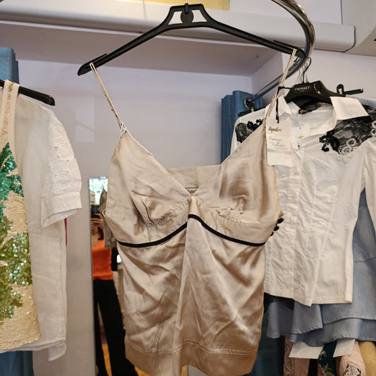 Top in seta lepel nuovo con cartellino