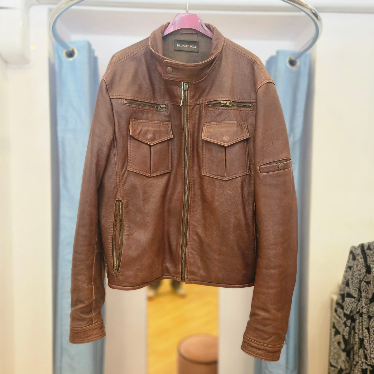Giacca in pelle Bruno Magli tg 50