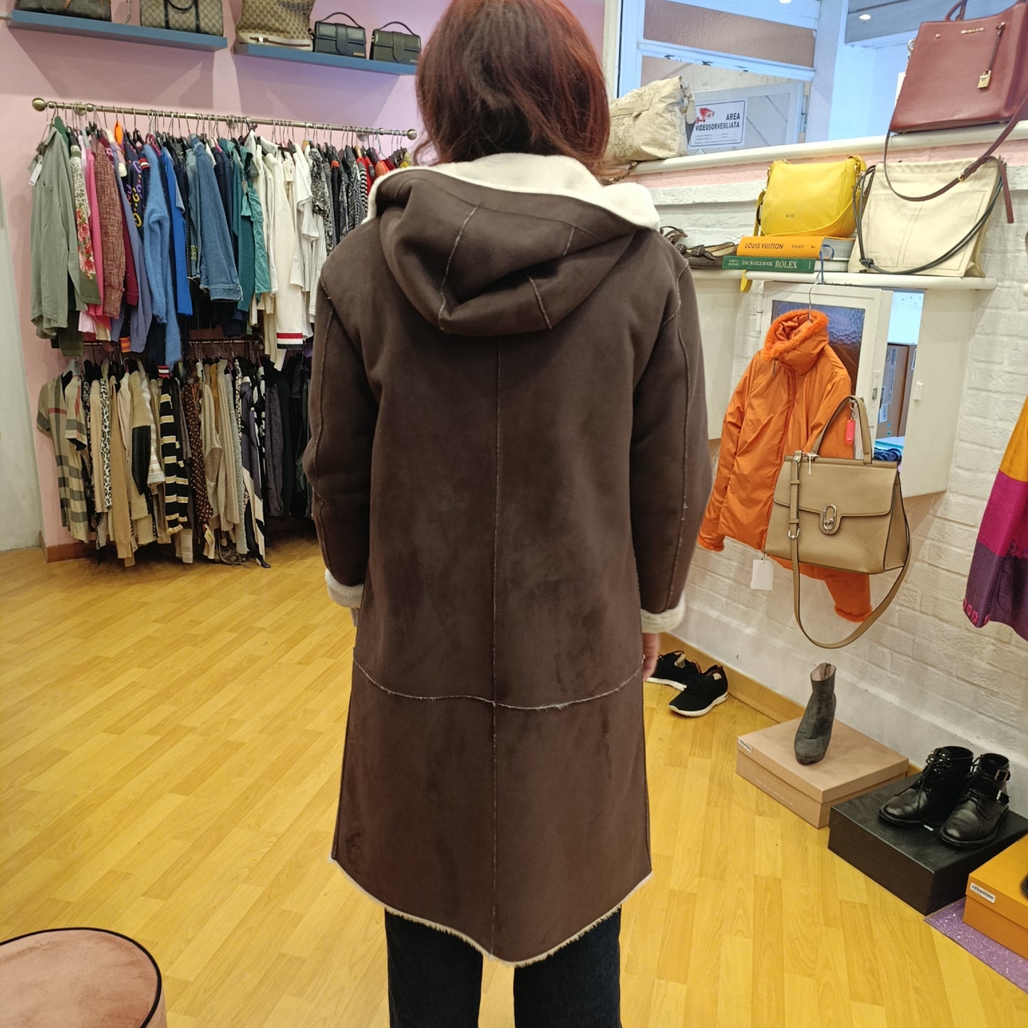 Eco montone Blumarine reversibile tg 42 oversize