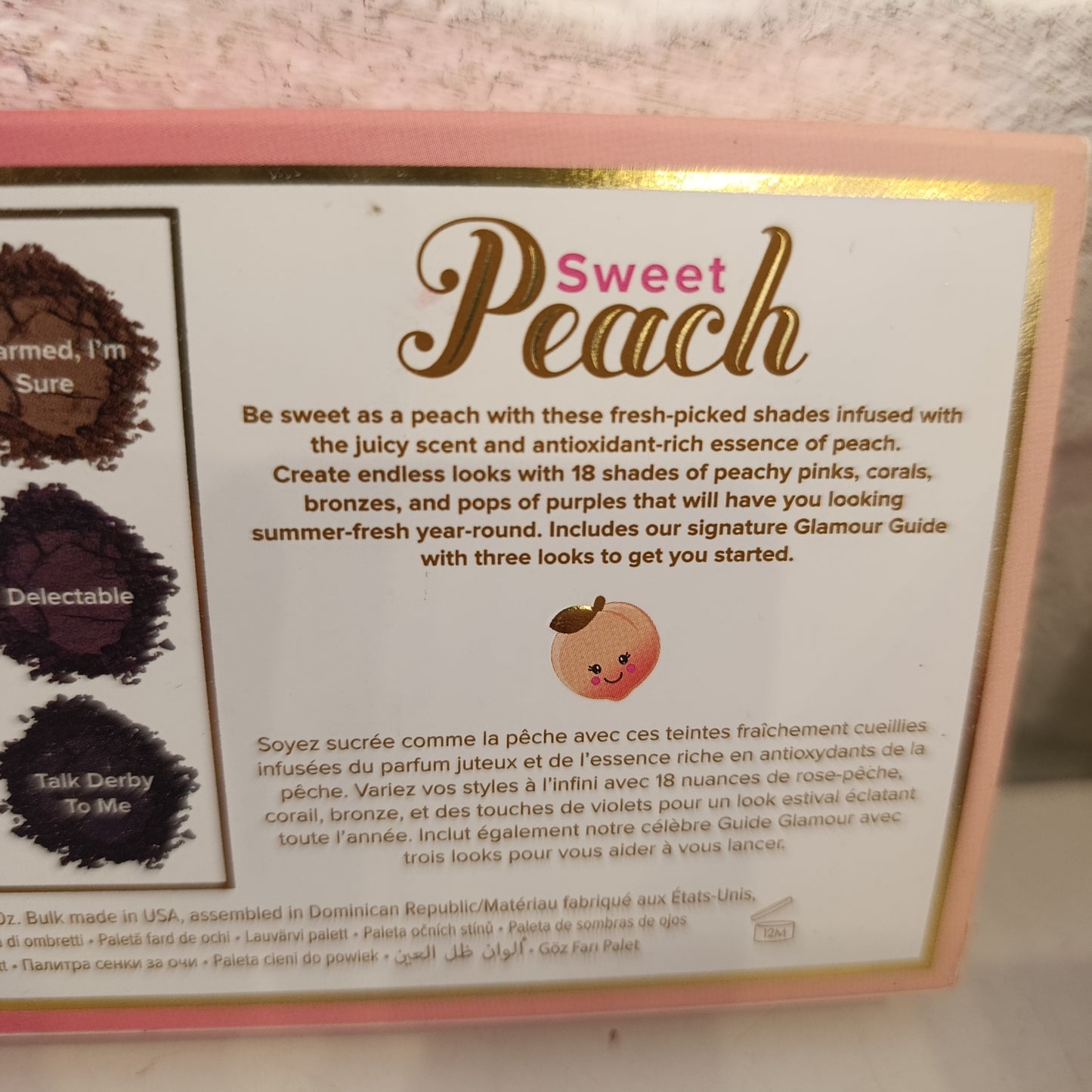 Palette sweet Peach too Faced