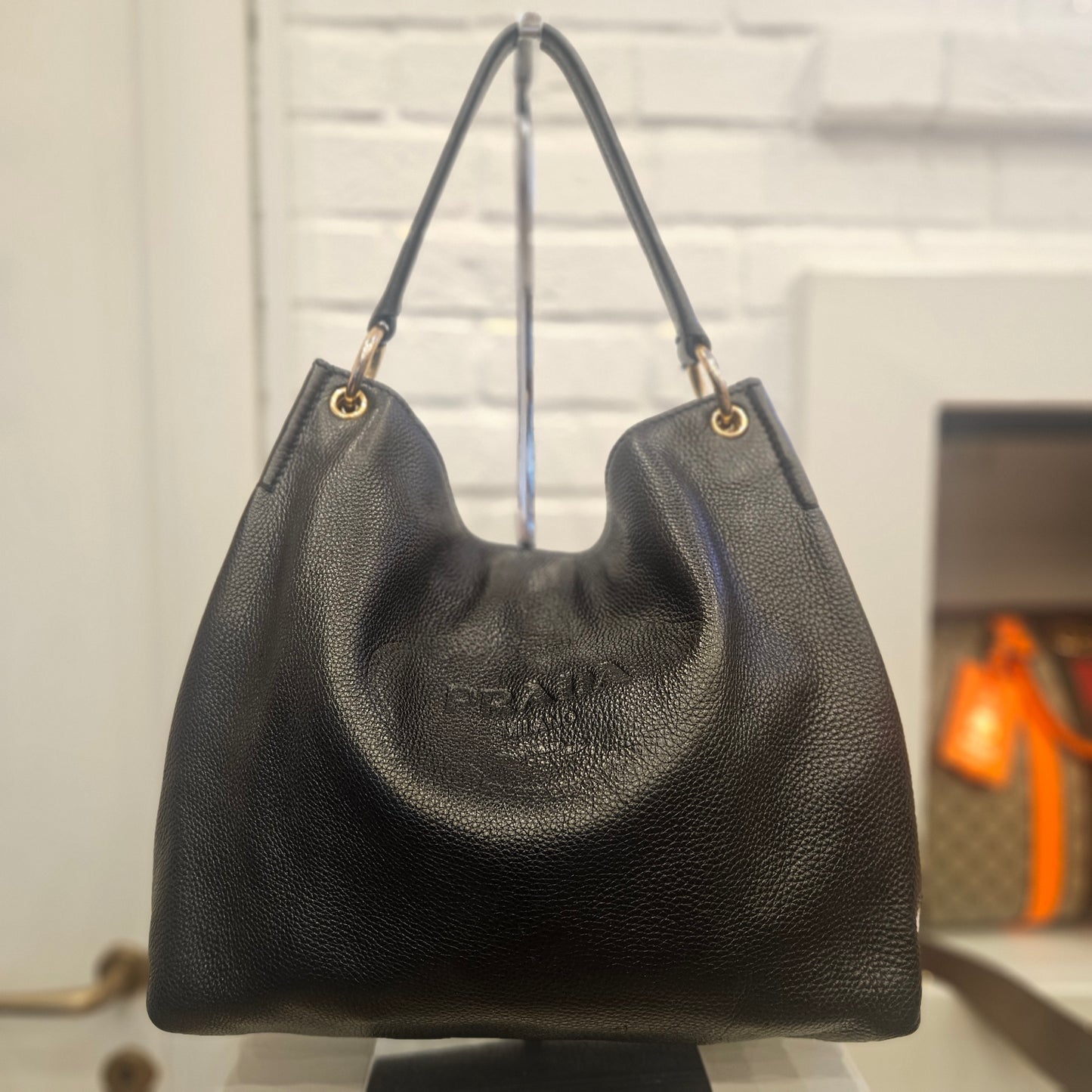 Prada hobo in pelle di vitello Phenix