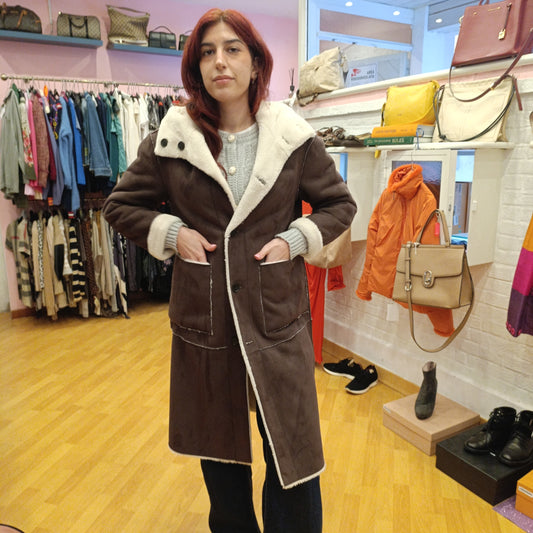 Eco montone Blumarine reversibile tg 42 oversize
