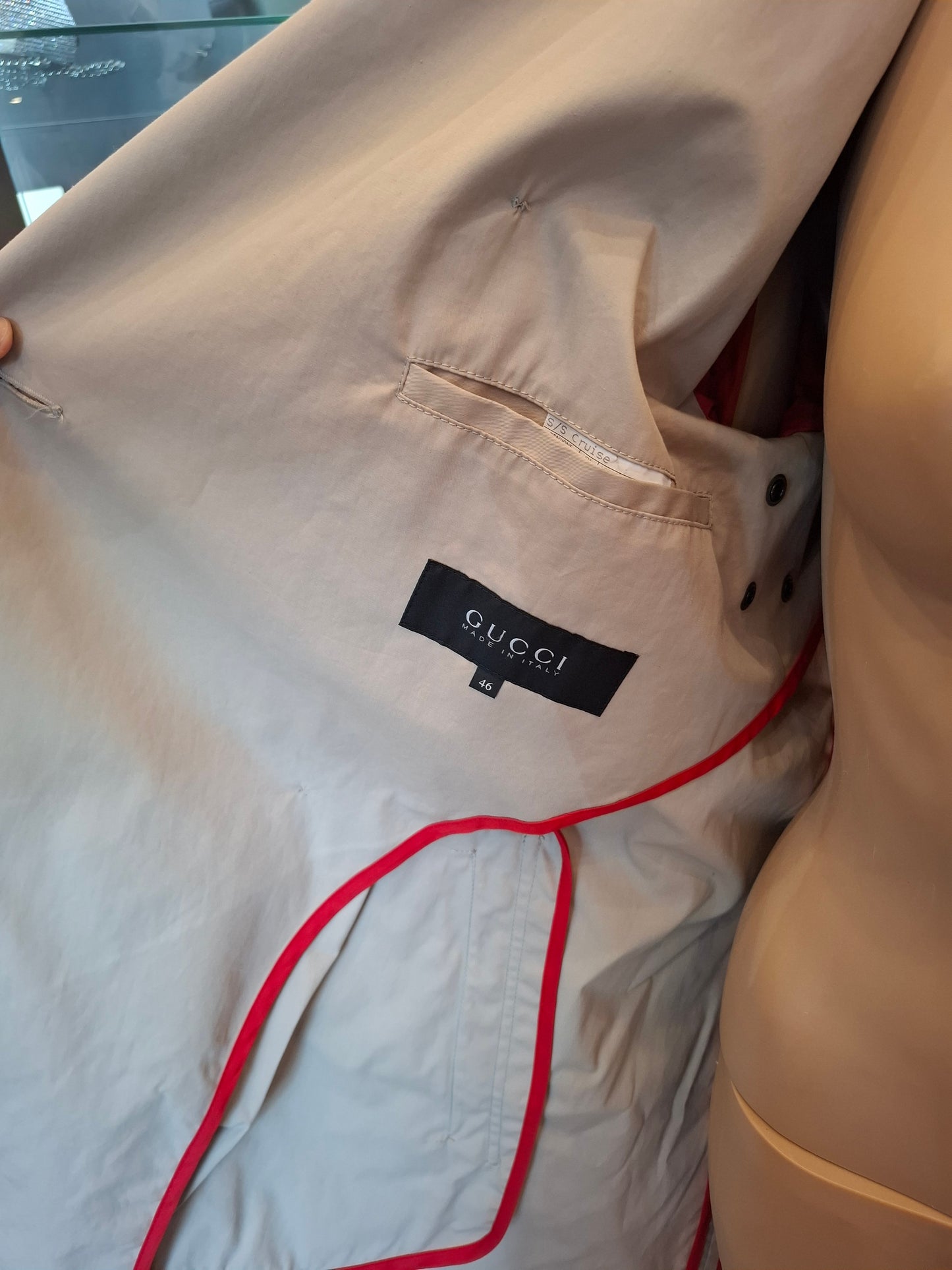 Trench Gucci tg 46 beige