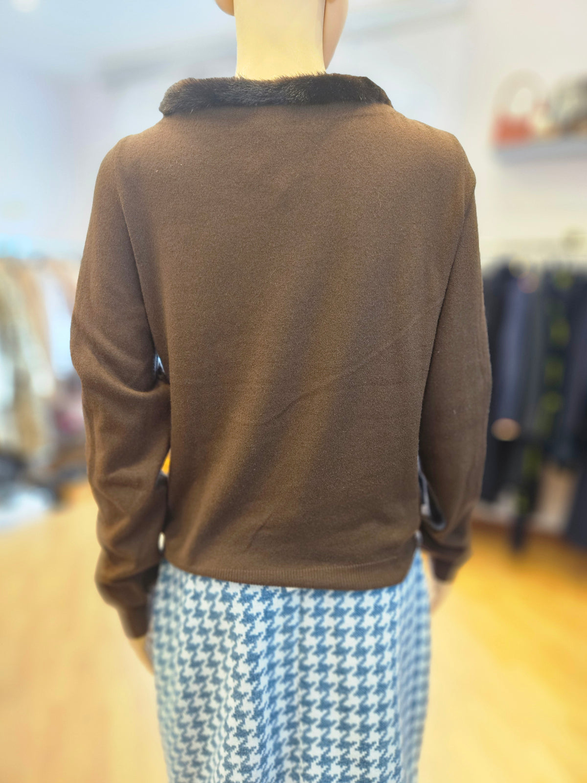 Maglioncino Blumarine tg 46 inserto visone