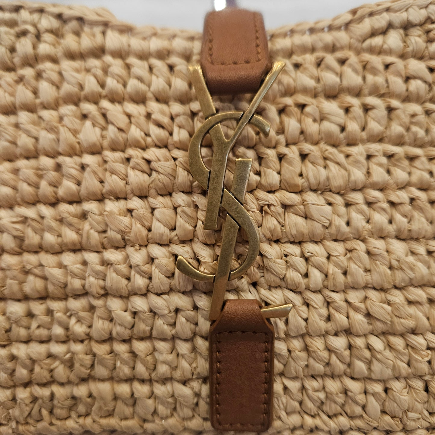 Saint Laurent 5a7 in rafia nuova