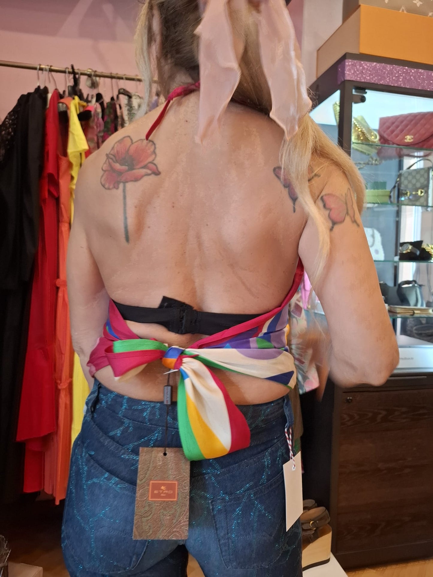 Top in seta Etro nuovo con cartellino tg u