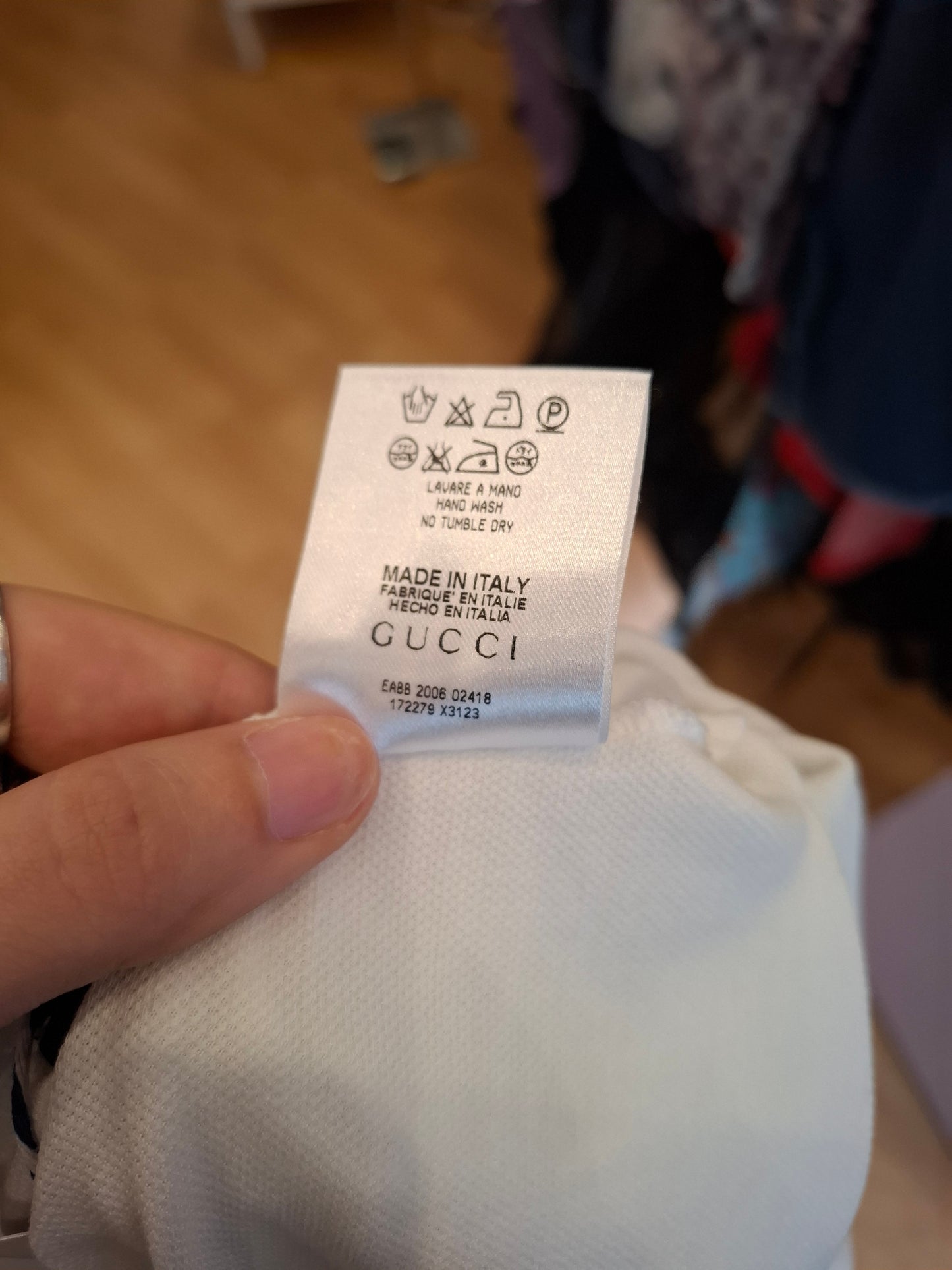 Polo Gucci bianca tg L