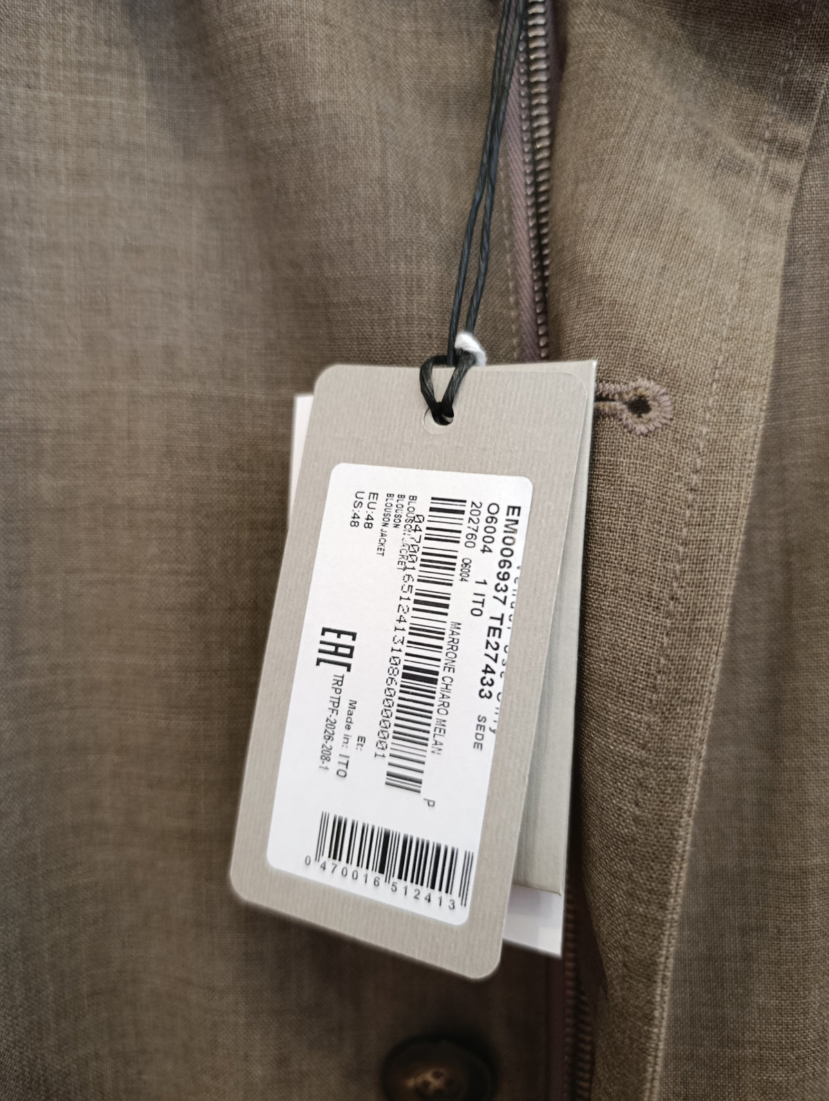 Giacca emporio Armani tg 48 nuova con cartellino