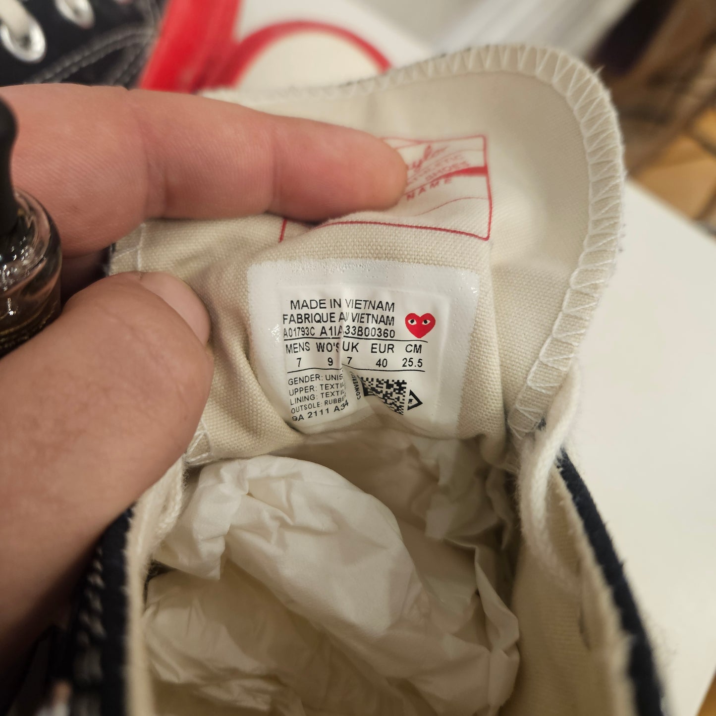 Converse All Star Comme des Garcons n 40,5/41