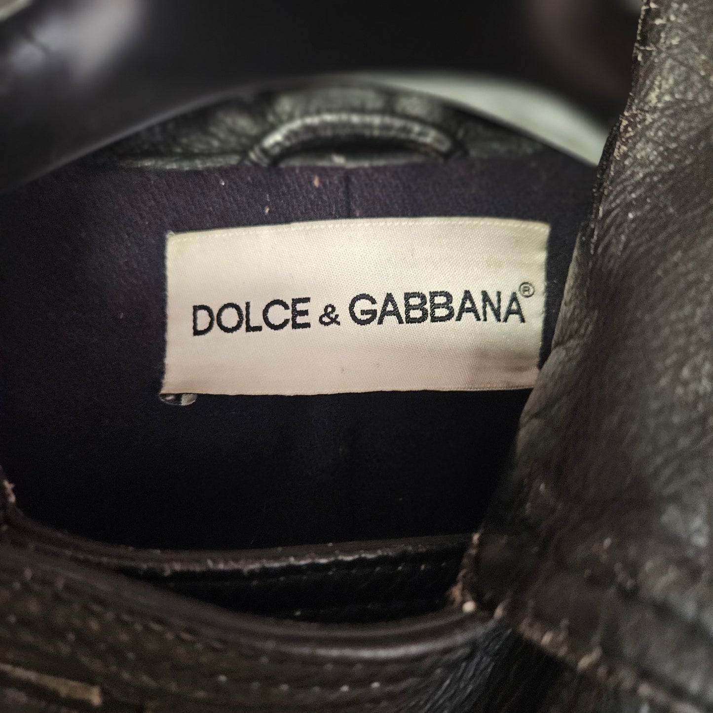 Giacca in pelle Dolce&Gabbana  tg 50