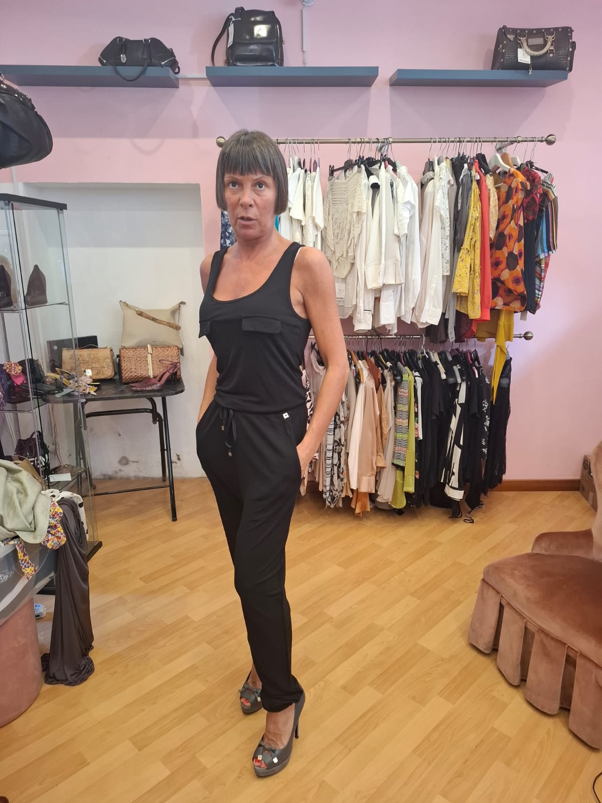 Tuta nera tg 40/42 twinset