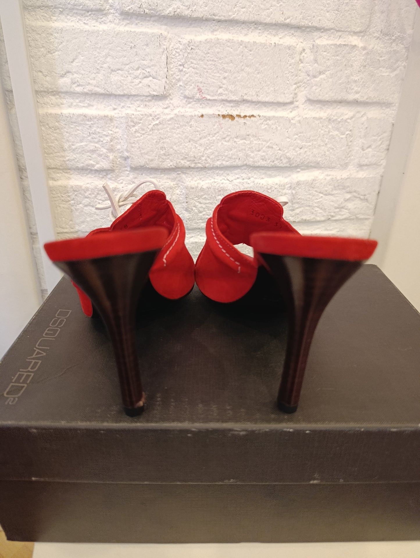 Tacchi dsquared2 n37 rosse