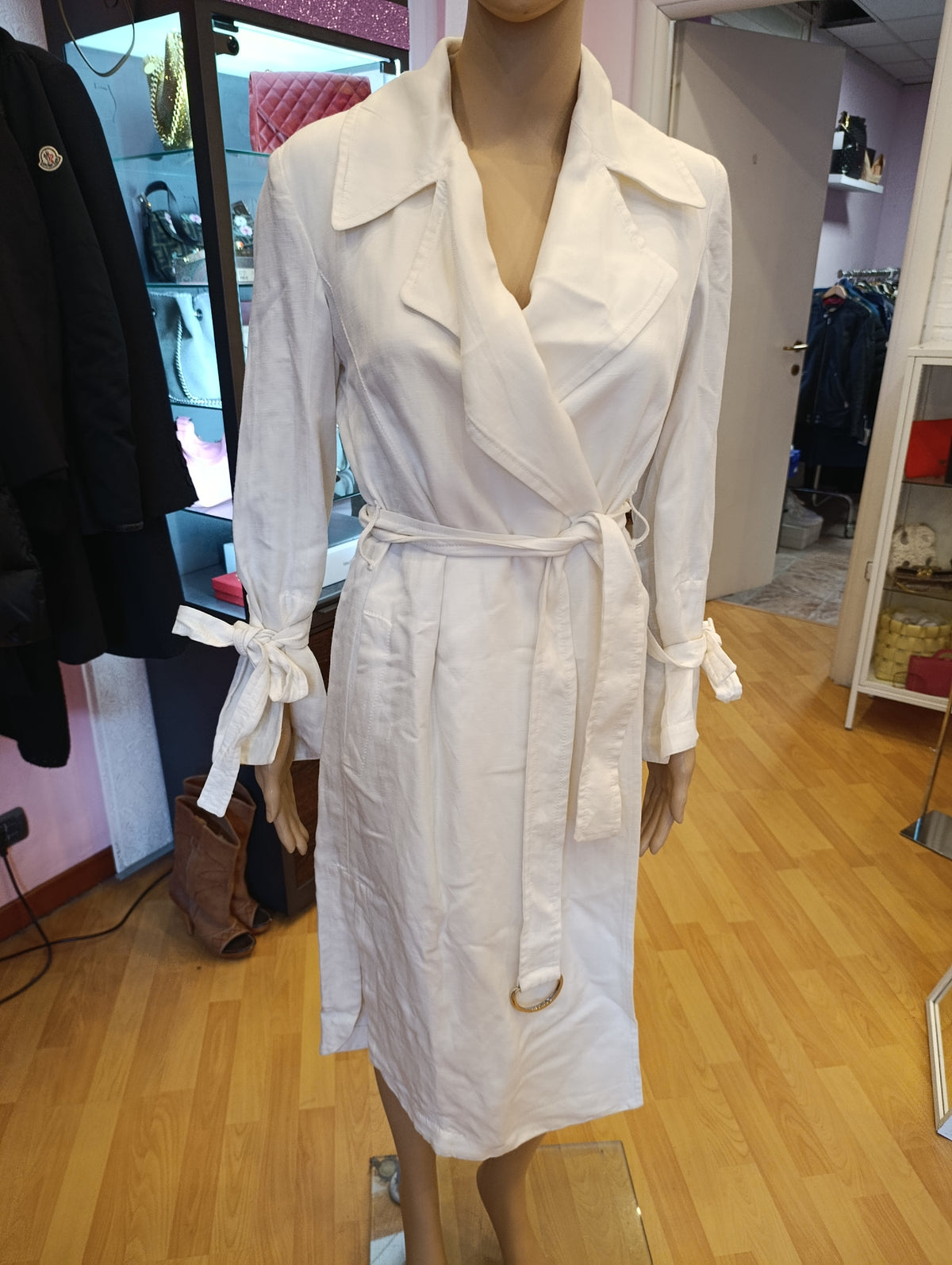Trench bianco Max&Co tg 36 oversize