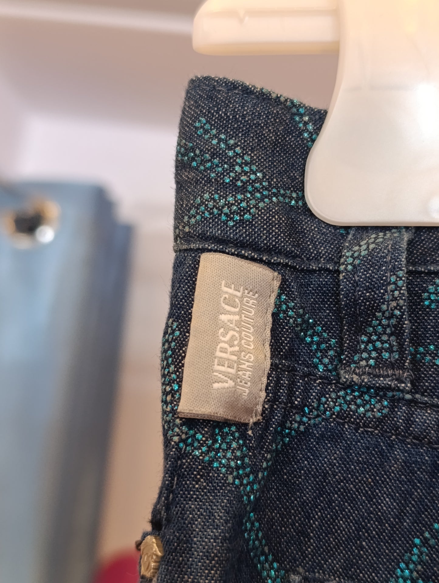 Jeans Versace tg 40 con strass