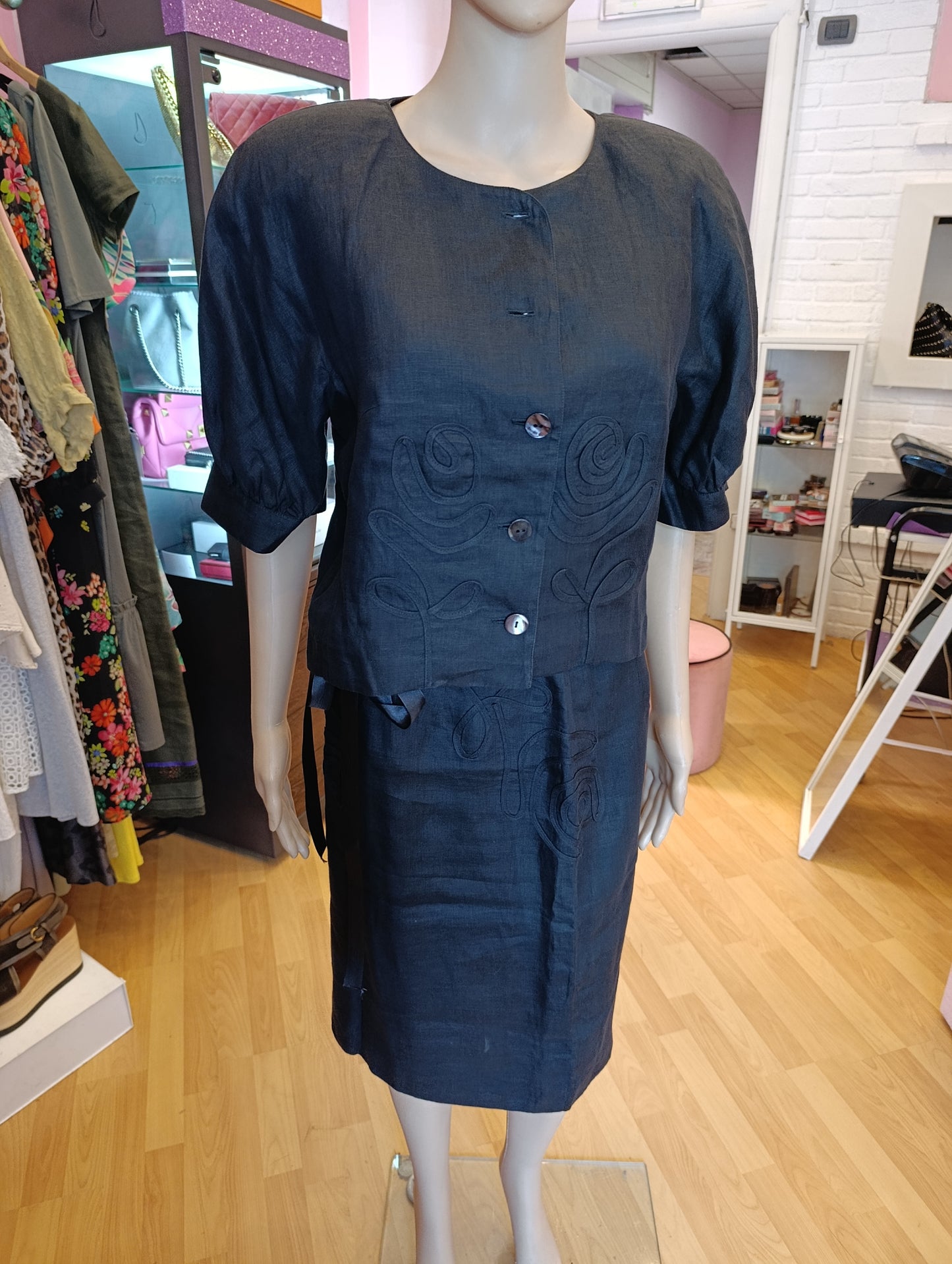 Tailleur laura Biagiotti tg 46 nero