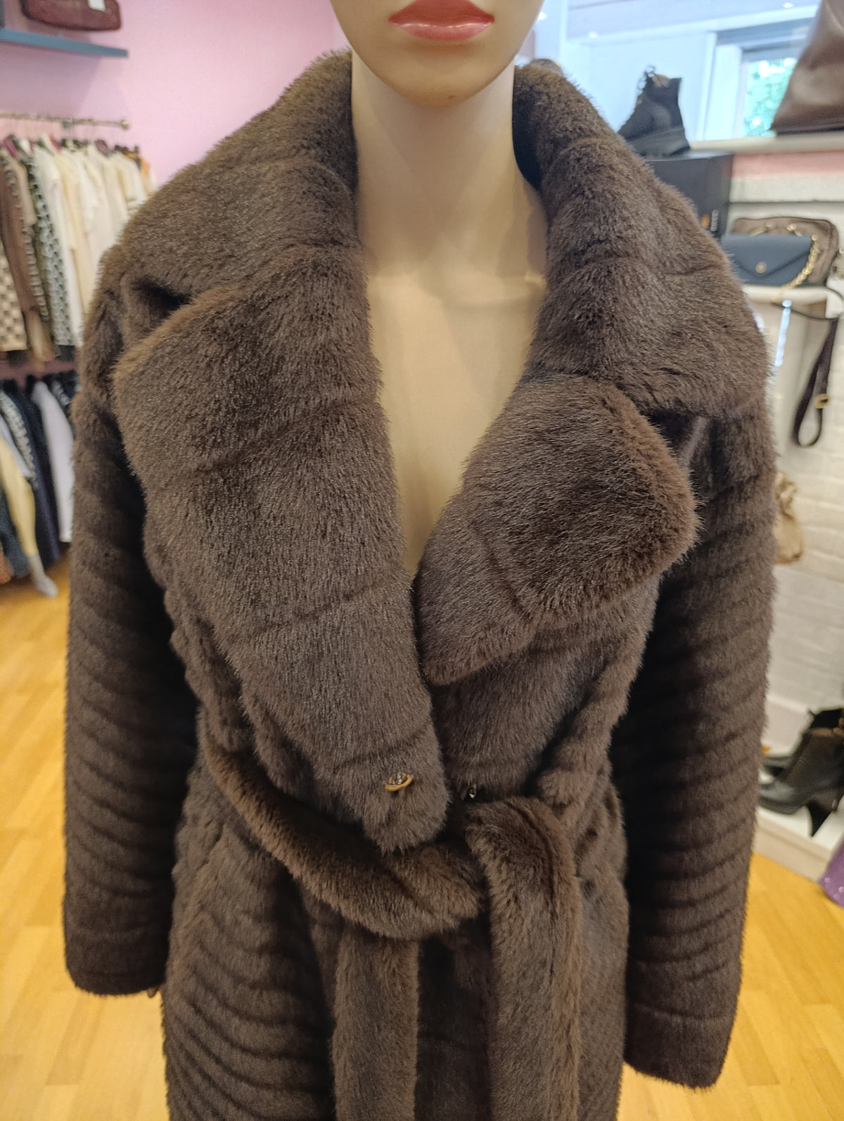 Cappotto di pelliccia sintetica tg M