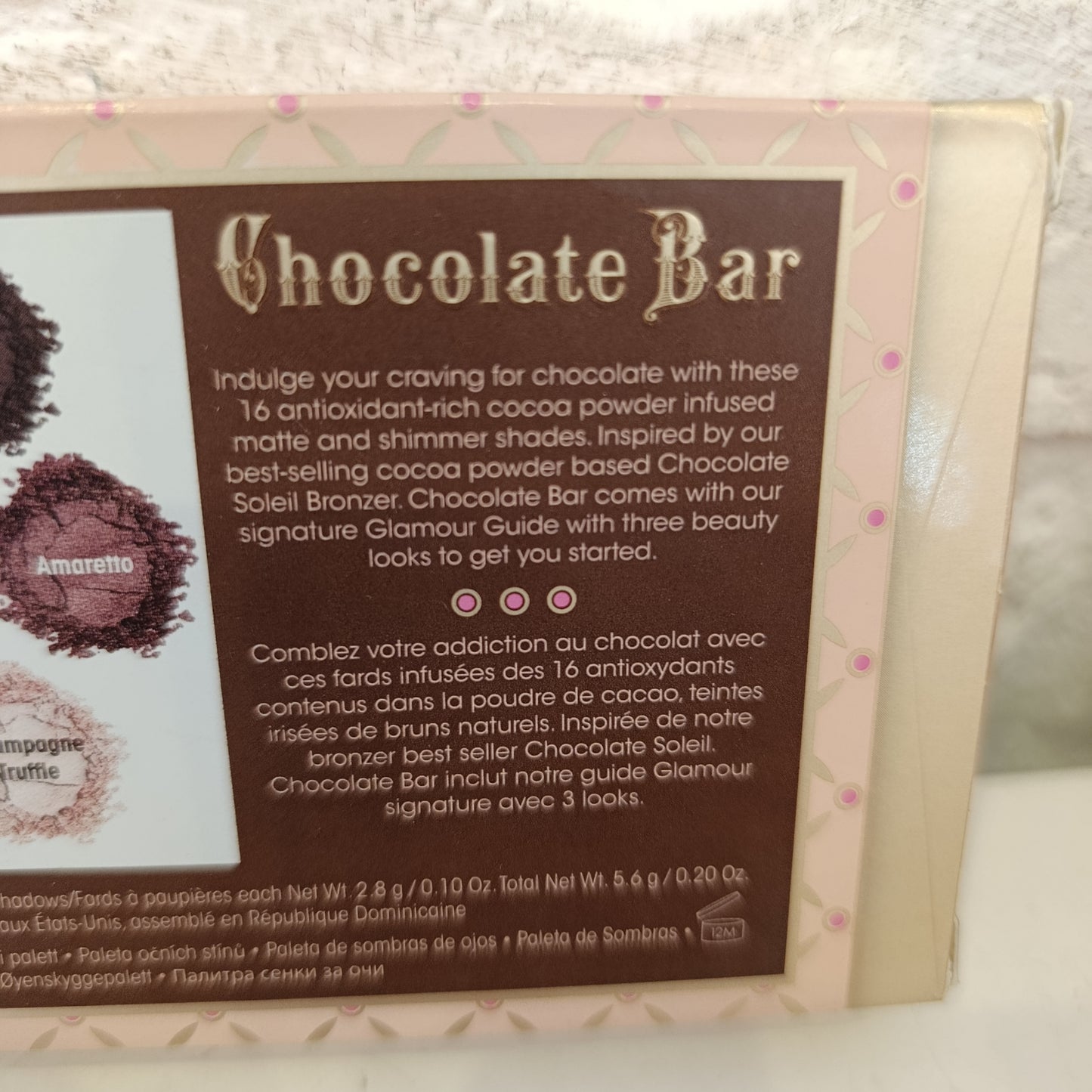 Palette too Faced chocolate bar