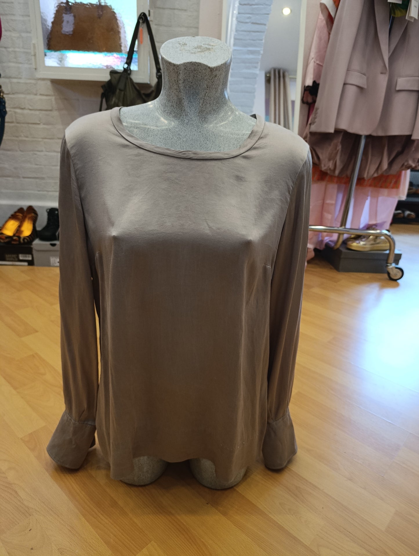 Blusa maliparmi colorazione grigia tg 42