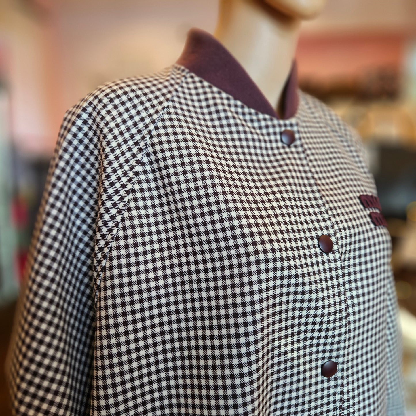 Giacca Miu Miu Gingham Check Blouson tg 40 over