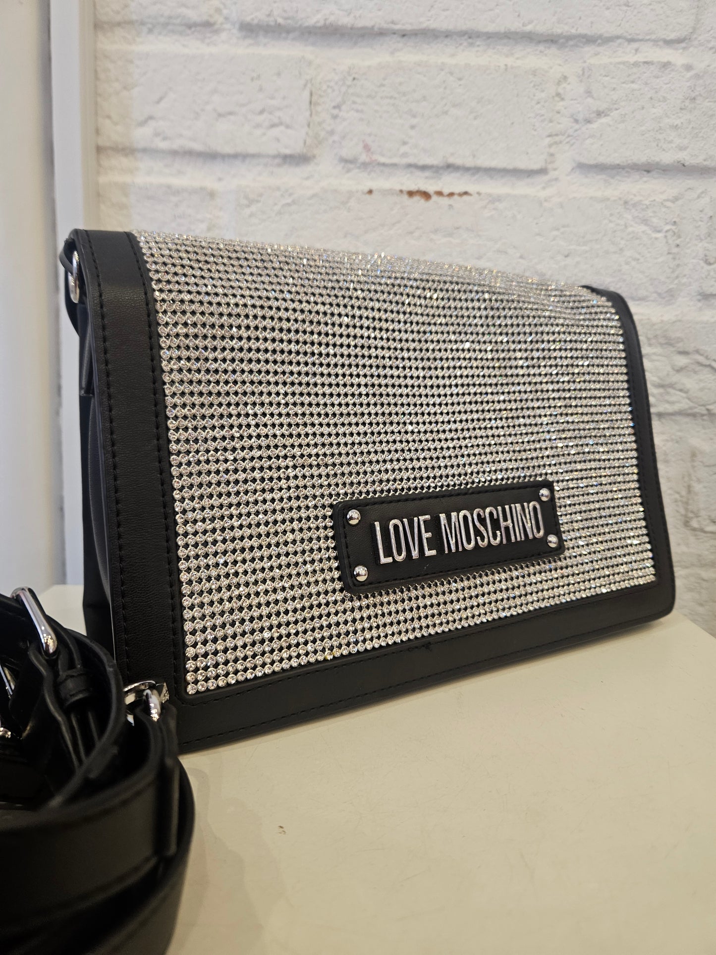 Borsa Love Moschino strass