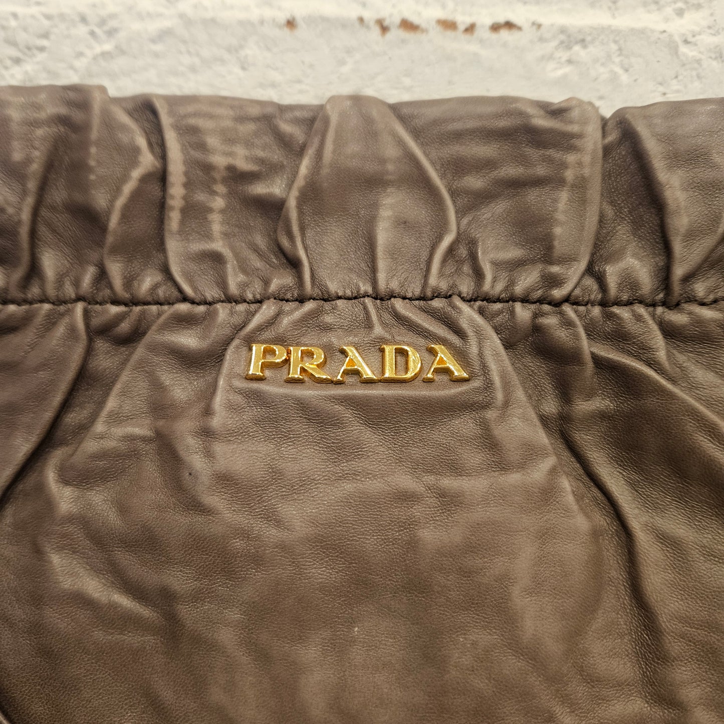 Pochette Prada bambù