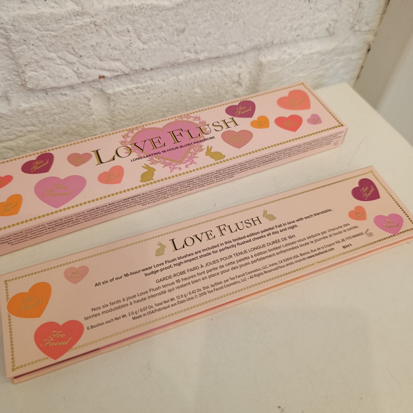 Palette blush Too Faced love flush