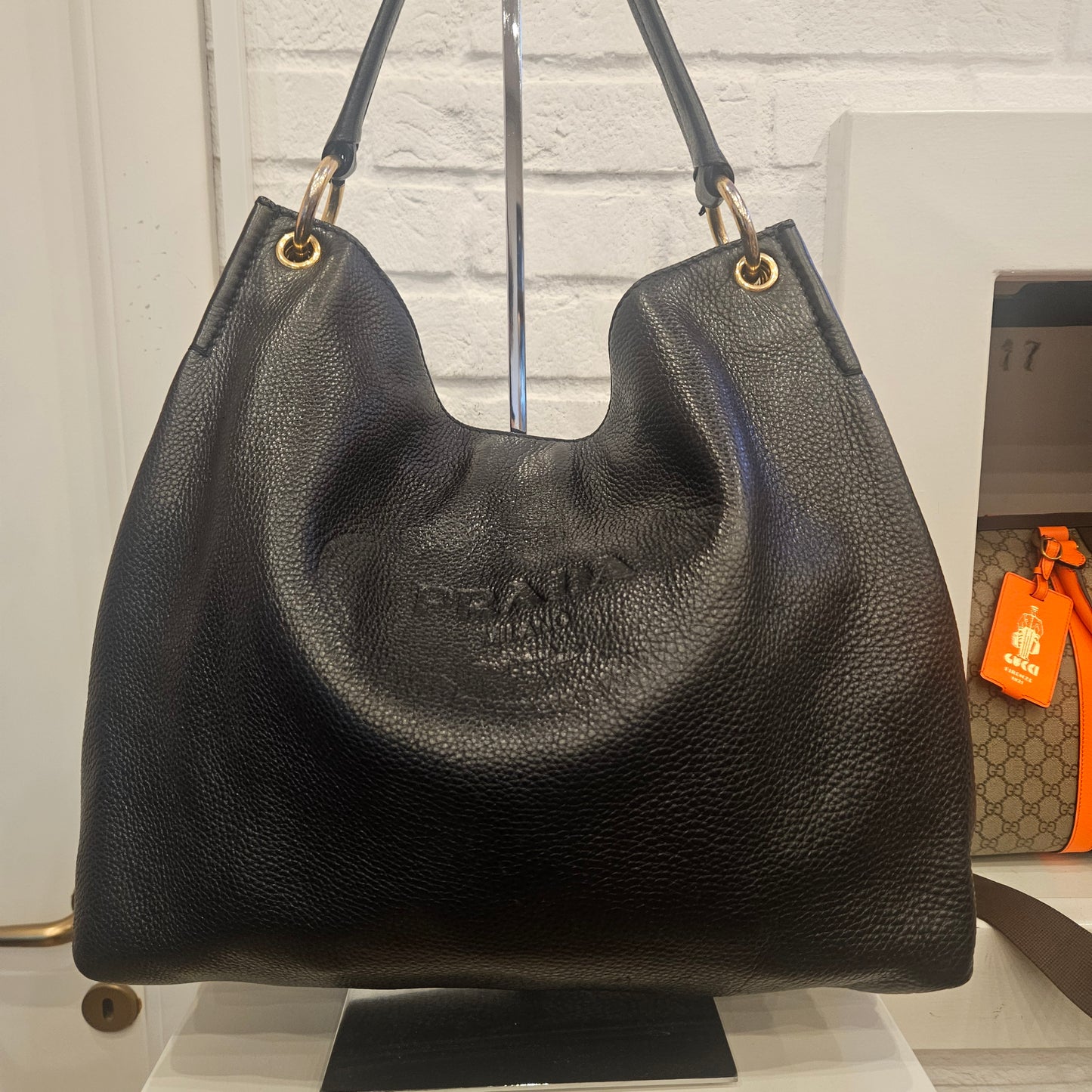 Prada hobo in pelle di vitello Phenix