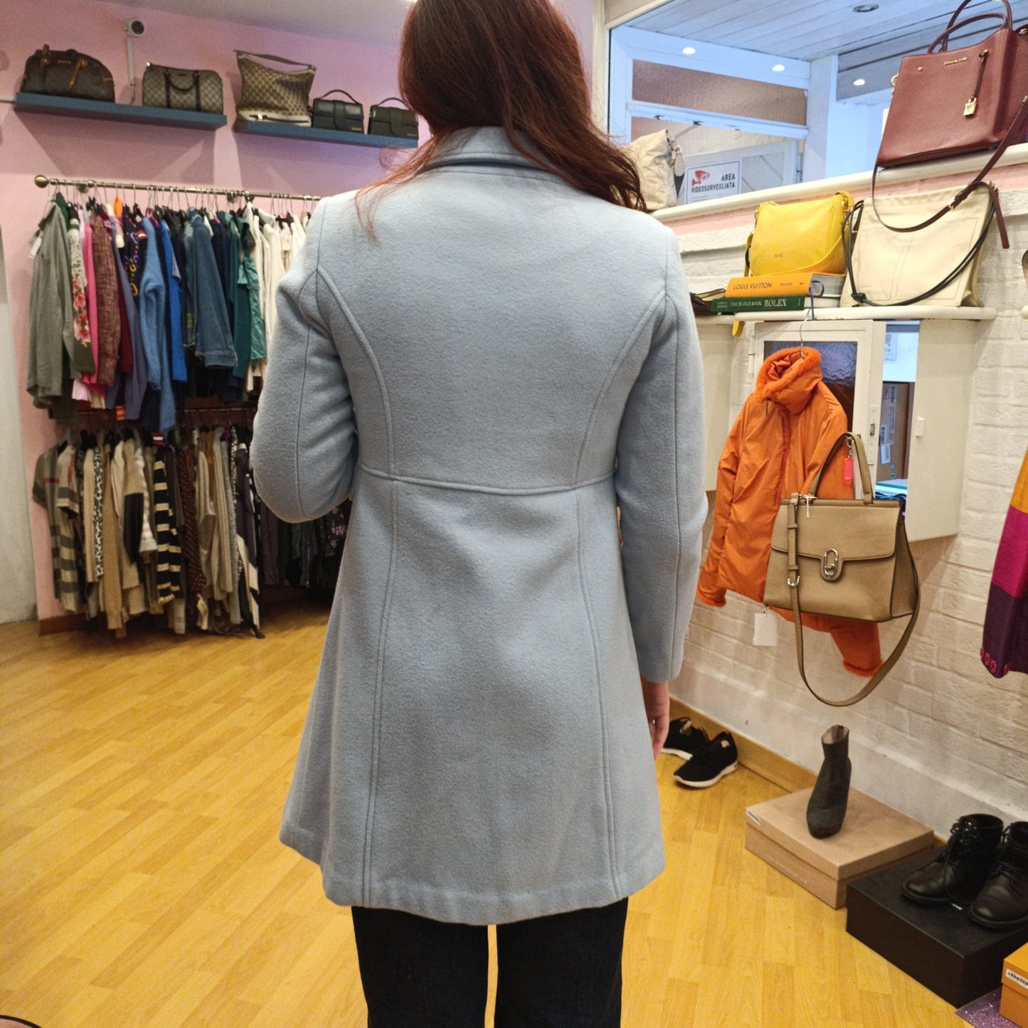 Cappotto luckylu tg 40/42 colorazione carta da zucchero