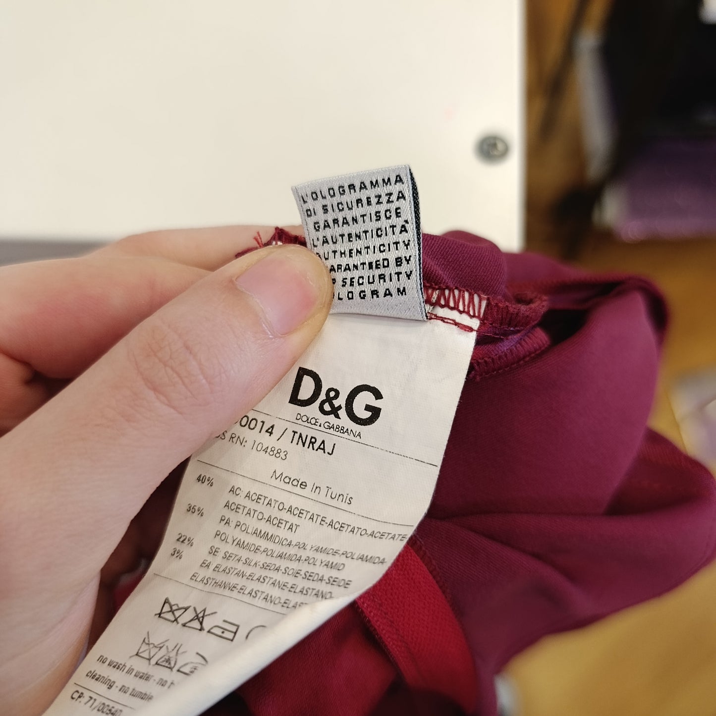 Abito Dolce&Gabbana tg 40 bordeaux