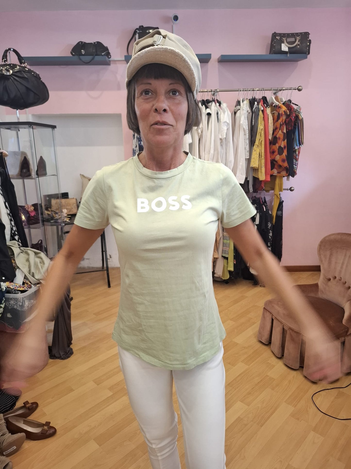 Maglia boss verde menta tg M