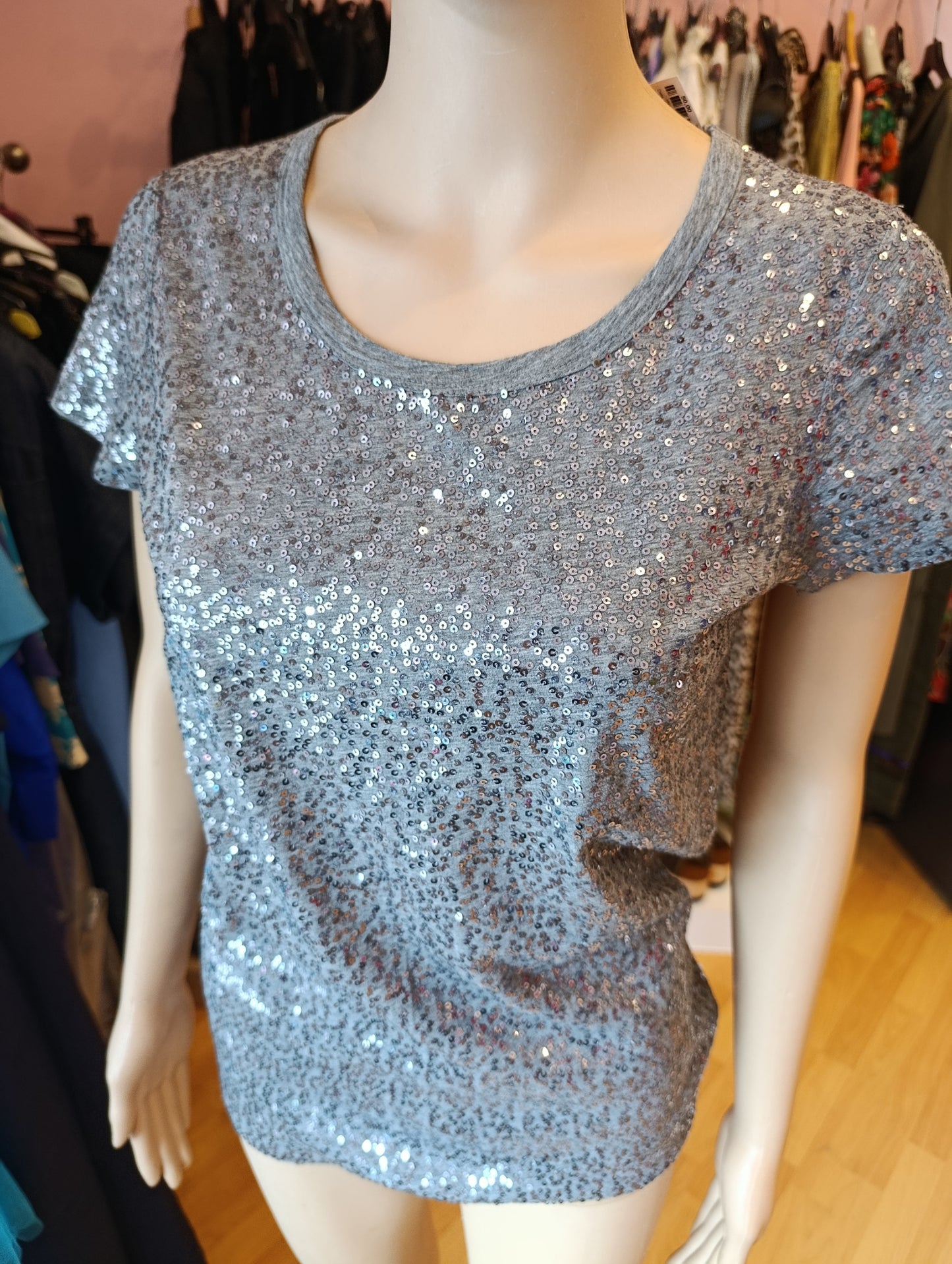 T-shirt DKNY tg M paillettes