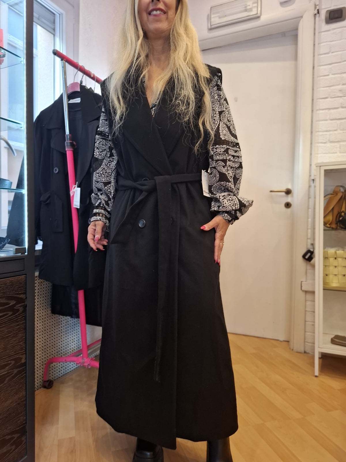 Cappotto smanicato Patrizia Pepe tg 46 ridotta