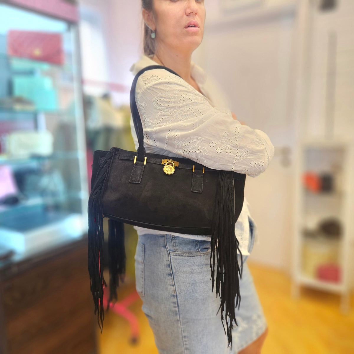 Borsa Michael Kors con frange