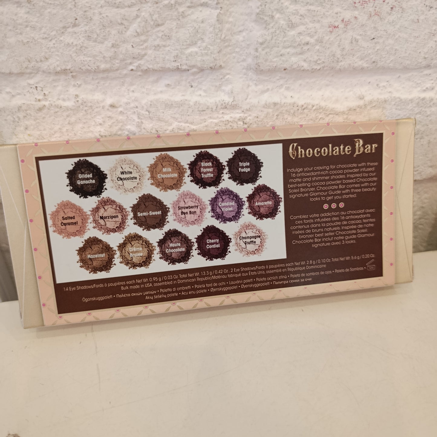 Palette too Faced chocolate bar