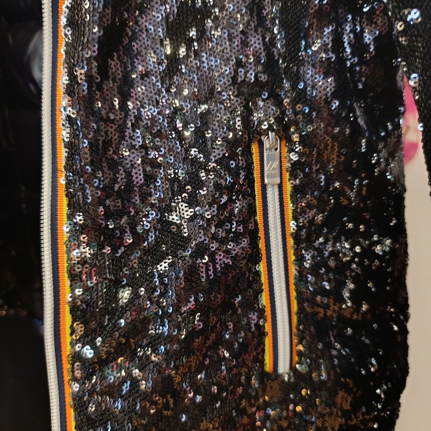 Giacca paillettes k way tg 7