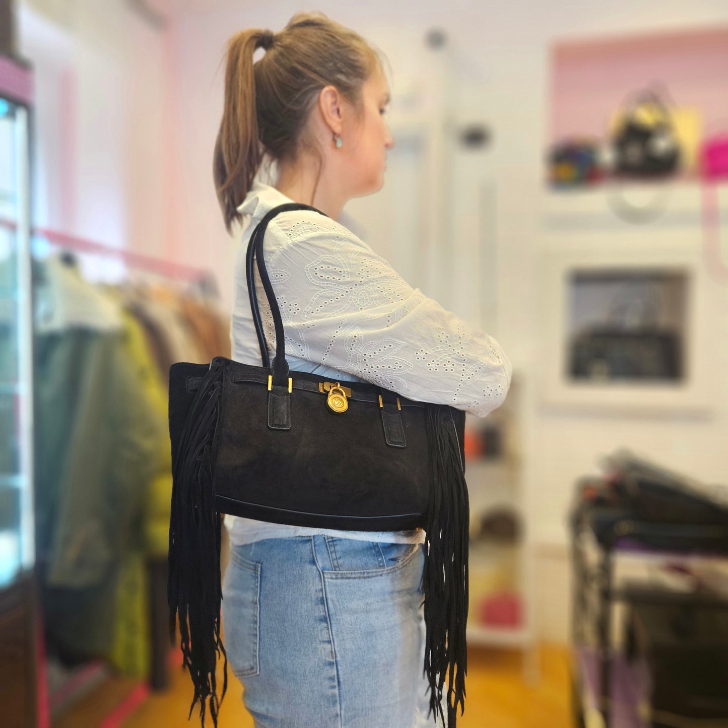 Borsa Michael Kors con frange